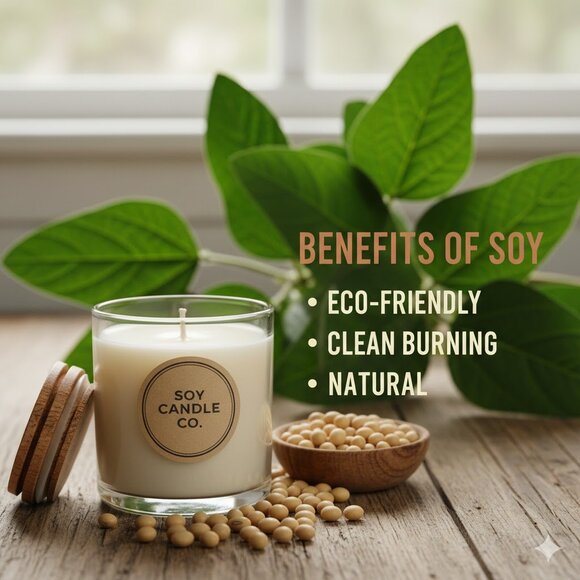 Autumn Spice & Cranberry Wooden Dough Bowl Candle, Hand Poured Soy Wax Candle - Picture 4 of 5